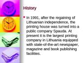 Description of the company: AB "Spauda" 3 puslapis