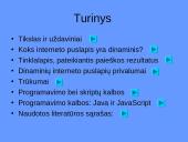 Dinaminiai interneto puslapiai, jų privalumai bei trūkumai 2 puslapis