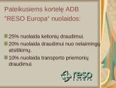 Draudimo rūšys įmonėje: ADB "Reso Europa" 18 puslapis