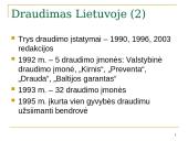 Draudimo samprata ir vieta ekonomikoje 15 puslapis