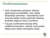 Ekonominė veikla ir plėtra: UAB "Druskininkų vandenys" 5 puslapis