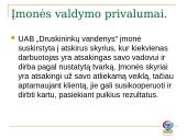 Ekonominė veikla ir plėtra: UAB "Druskininkų vandenys" 6 puslapis