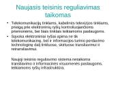 Elektroninės komunikacijos (elektroninių ryšių) teisinis reguliavimas 11 puslapis
