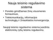 Elektroninės komunikacijos (elektroninių ryšių) teisinis reguliavimas 8 puslapis