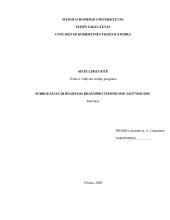 Subrogacija ir regresas draudimo teisiniuose santykiuose
