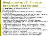 Europos bendrovės. Europos ekonominių interesų grupės. Įmonių teisė 7 puslapis
