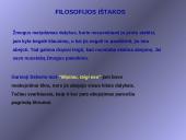 Kokia yra filosofijos samprata? 11 puslapis