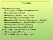 Finansų valdymo turinys. Įmonės finansų valdymo organizacinė struktūra 2 puslapis