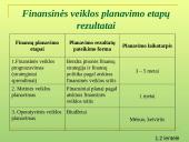 Finansų valdymo turinys. Įmonės finansų valdymo organizacinė struktūra 12 puslapis