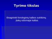 Fonologinių ir rašytinės kalbos sutrikimų sąsajos 6 puslapis