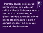 Galvaniniai elementai ir elektrolizės reiškinys 8 puslapis