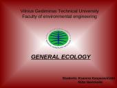General ecology