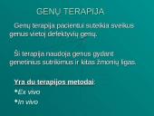 Genų terapija — realybė 2 puslapis