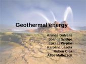Geothermal energy