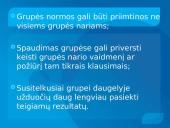 Grupės (komandos) normos, komandos sutelktumas 11 puslapis
