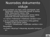 HTML (Hypertext markup language) pradžiamokslis 12 puslapis