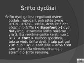 HTML (Hypertext markup language) pradžiamokslis 7 puslapis