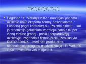 Įmonės eksporto organizavimas ir planavimas: IĮ P. Varkojis ir Ko 11 puslapis