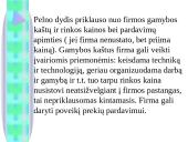 Įmonės tikslai. Vyraujančio tikslo apibūdinimas 18 puslapis