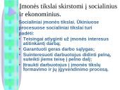 Įmonės tikslai. Vyraujančio tikslo apibūdinimas 6 puslapis