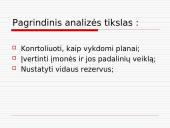 Įmonių veiklos analizės rūšys ir sudedamosios dalys 9 puslapis