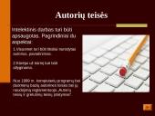 Informacijos duomenų saugojimas. Autorių teisės. Programų ir duomenų apsaugos įstatymai 8 puslapis