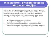 Investavimas į privilegijuotąsias akcijas 18 puslapis