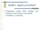 Juozas Aputis, jo ﻿pagrindiniai kūriniai 11 puslapis