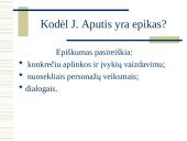 Juozas Aputis, jo ﻿pagrindiniai kūriniai 16 puslapis