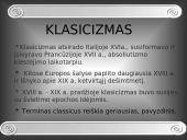 Klasicizmas Vakarų Europoje  XVII - XIX amžiuje. Menas, architektūra ir mokslas 2 puslapis