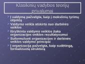 Klasikinės organizacijų valdymo teorijos 13 puslapis