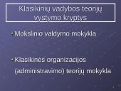 Klasikinės organizacijų valdymo teorijos 5 puslapis