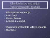 Klasikinės organizacijų valdymo teorijos 9 puslapis