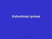 Kohortiniai tyrimai