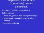 Kohortiniai tyrimai 9 puslapis