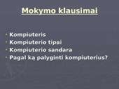 Kompiuteris, jo tipai bei sandara 2 puslapis