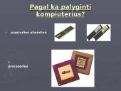 Kompiuteris, jo tipai bei sandara 13 puslapis