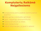 Kompiuterio naudojimas kasdieniniame gyvenime 11 puslapis