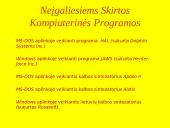 Kompiuterio naudojimas kasdieniniame gyvenime 14 puslapis