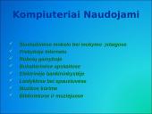 Kompiuterio naudojimas kasdieniniame gyvenime 3 puslapis