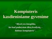 Kompiuteris kasdieniame gyvenime