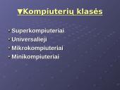 Kompiuterių prototipai, kartos ir klasės 18 puslapis