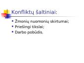 Konfliktų organizacijose valdymas 16 puslapis