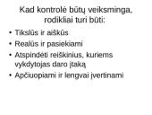Kontrolė kaip sistemingas procesas 6 puslapis