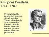 Kristijonas Donelaitis 1714 - 1780