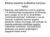 Kultūrinio turizmo tendencijos ir aktualijos Vakarų Europoje 20 puslapis