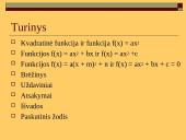 Kvadratinės funkcijos 2 puslapis