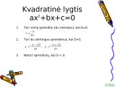 Kvadratinės lygtys su parametrais 3 puslapis
