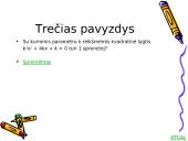 Kvadratinės lygtys su parametrais 9 puslapis