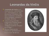 Leonardo da Vinčio gyvenimas ir kūryba